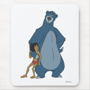 Tapis De Souris Jungle Book Baloo and Mowgli debout Disney