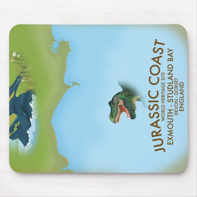 Tapis De Souris Jurassic Coast England South Coast Travel poster (Devant)