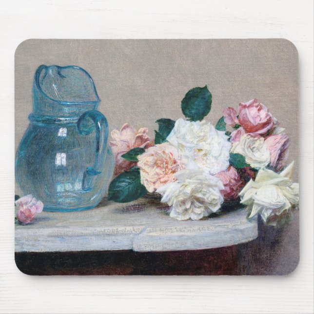 Tapis De Souris Jus de rose et de verre, Henri Fantin-Latour (Devant)
