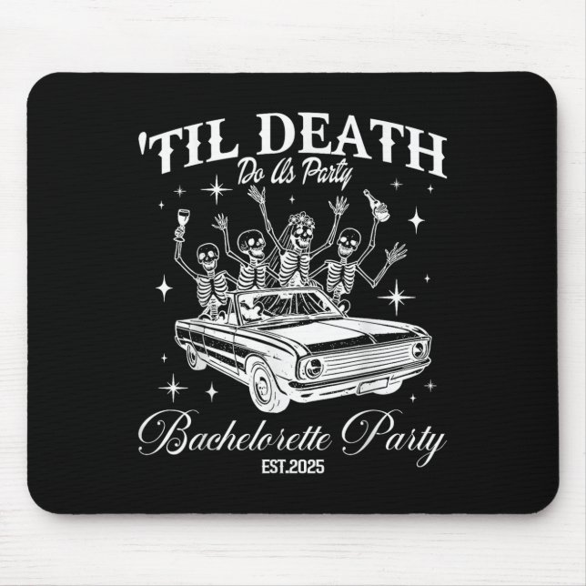 Tapis De Souris Jusqu'à ce que la mort nous sépare Fête rétro Hall (Devant)