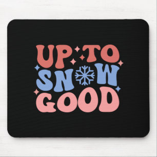 Tapis De Souris Jusqu'à Neige Amusement Bon Design D'Hiver