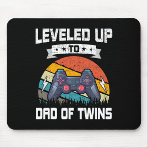 Tapis De Souris Jusqu'À Papa De Jeu Joueur Vidéo Twins Jeu