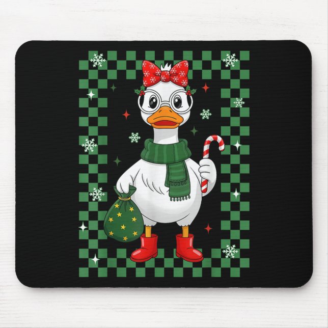 Tapis De Souris Just A Jolly Goose Christmas Silly Goose Funny Xma (Devant)