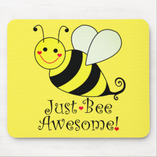 Tapis De Souris Juste Avoir Awesome mignon Bumble Jaune Bee
