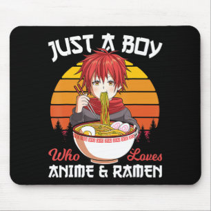 Tapis De Souris Juste Un Garçon Qui Aime Anime Et Ramen Otak Japon