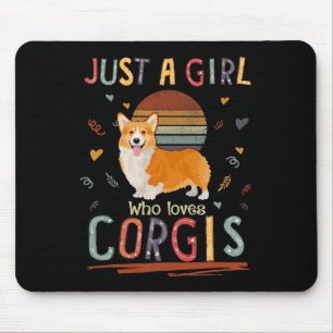 Tapis De Souris Juste Une Fille Qui Aime Corgis Funny Corgi