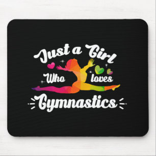 Tapis De Souris Juste une fille qui aime la gymnastique