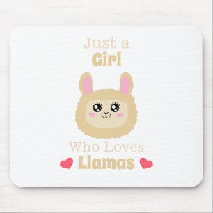 Tapis De Souris Juste une fille qui aime les lamas