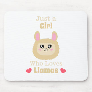 Tapis De Souris Juste une fille qui aime les lamas
