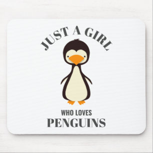 Tapis De Souris Juste une fille qui aime les pingouins