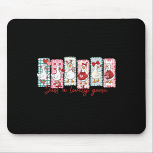 Tapis De Souris Juste une oie adorable rose mignonne oie Valentin