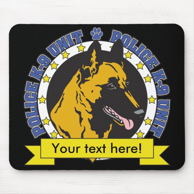 Tapis De Souris K9 Belge Malinois (Devant)
