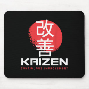 Tapis De Souris Kaizen Amélioration continue Kai Zen Japonais Mot