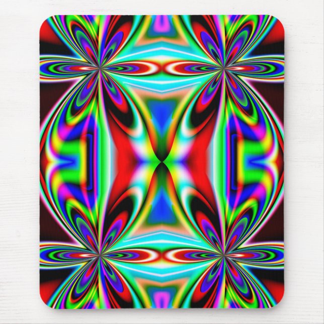 Tapis De Souris Kaleidoscope Abstrait Design coloré-11438 (Devant)