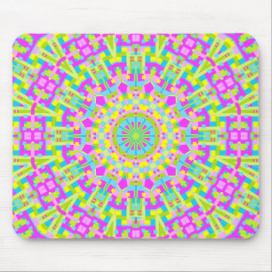 Tapis De Souris Kaleidoscope coloré 05