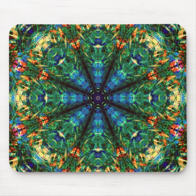 Tapis De Souris Kaleidoscope des couleurs (Devant)