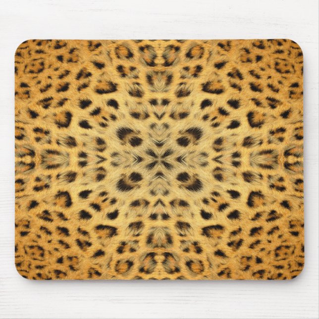 Tapis De Souris Kaleidoscope Leopard Fur Motif mousepad (Devant)