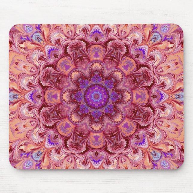 Tapis De Souris Kaléidoscope Mousepad de mandala (Devant)