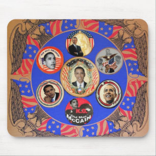 Tapis De Souris Kaléidoscope Mousepad d'Obama