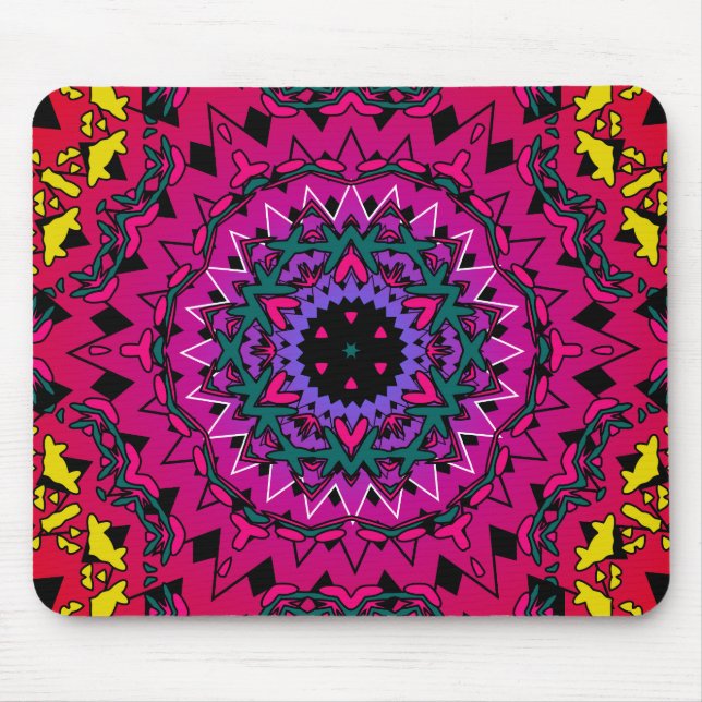 Tapis De Souris Kaleidoscope Psychédélique.Mousepad (Devant)