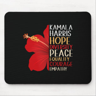 Tapis De Souris Kamala Harris 2024 Election Hope Equality Hibiscus