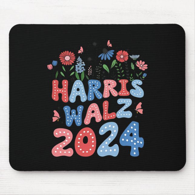 Tapis De Souris Kamala Harris Tim Walz (Devant)