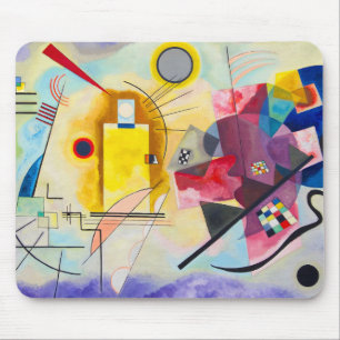 Tapis De Souris Kandinsky jaune-rouge-bleu