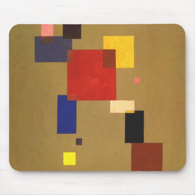 Tapis De Souris Kandinsky Treize Rectangles peinture Abstraite (Devant)