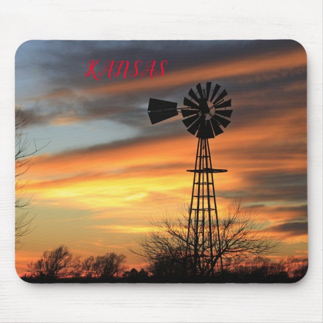 Tapis De Souris Kansas Souris de Noël Sunset Pad (Devant)