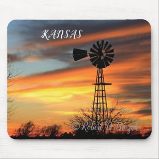 Tapis De Souris Kansas Souris de Noël Sunset Pad