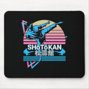 Tapis De Souris Karaté de Shotokan Japonais Arts Martiaux Retro 1