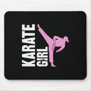 Tapis De Souris Karate Girl Arts Martiaux Filles Autodéfense Migno