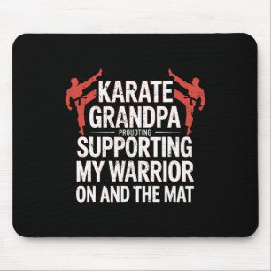 Tapis De Souris Karate Grandpa Soutenir Mon Guerrier Karate Grandf