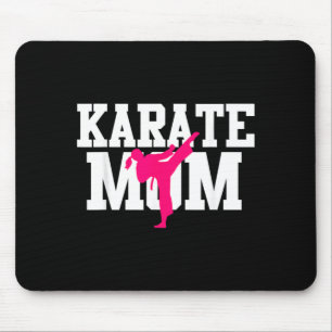 Tapis De Souris Karate Maman Fête des Mères Arts Martiaux Kickboxi
