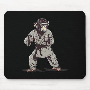 Tapis De Souris Karate Monkey Kickboxing Judo Jiu-jitsu Mixed mart