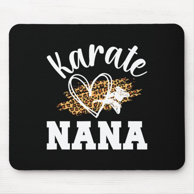 Tapis De Souris Karate Nana Leopard Karate Nana Grandma 1 (Devant)