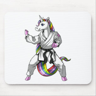 Tapis De Souris Karate Ninja Licorne Arts Martiaux Judo Kickboxing