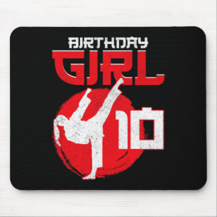 Tapis De Souris Karate Taekwondo 10 ans Anniversaire Martial Art