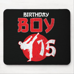 Tapis De Souris Karate Taekwondo 15 ans Anniversaire Martial Art