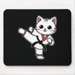 Tapis De Souris Karate Taekwondo Funny Chat Jiu Jitsu Femmes Fille