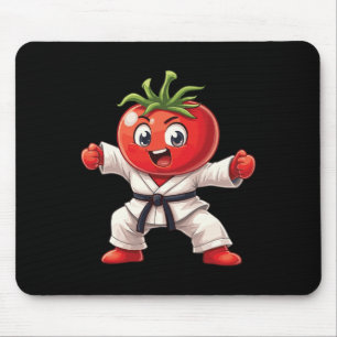 Tapis De Souris Karate Tomate Judogi Puissance Drôle Arts Martiaux