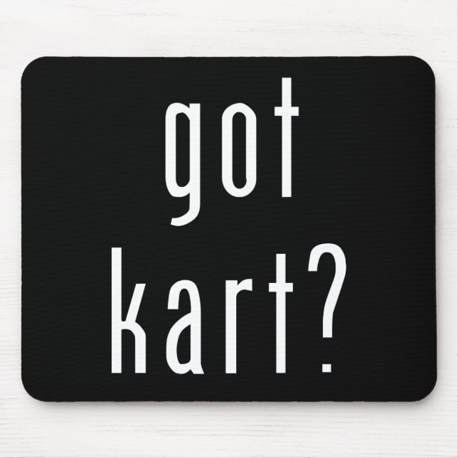 Tapis De Souris kart obtenu ? mousepad - noir (Devant)