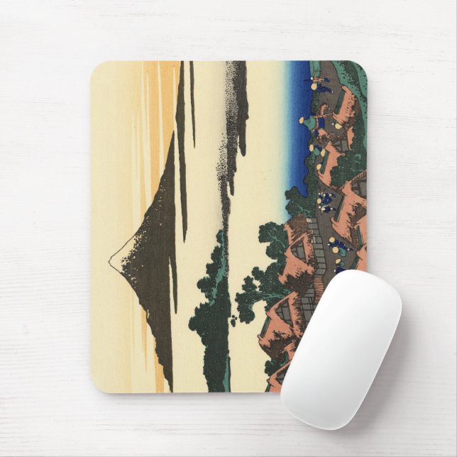 Tapis De Souris Katsushika Hokusai Dawn dans la province de Kai (Avec souris)