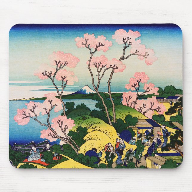 Tapis De Souris Katsushika Hokusai - Gotenyama, Tokaido, Shinagawa (Devant)