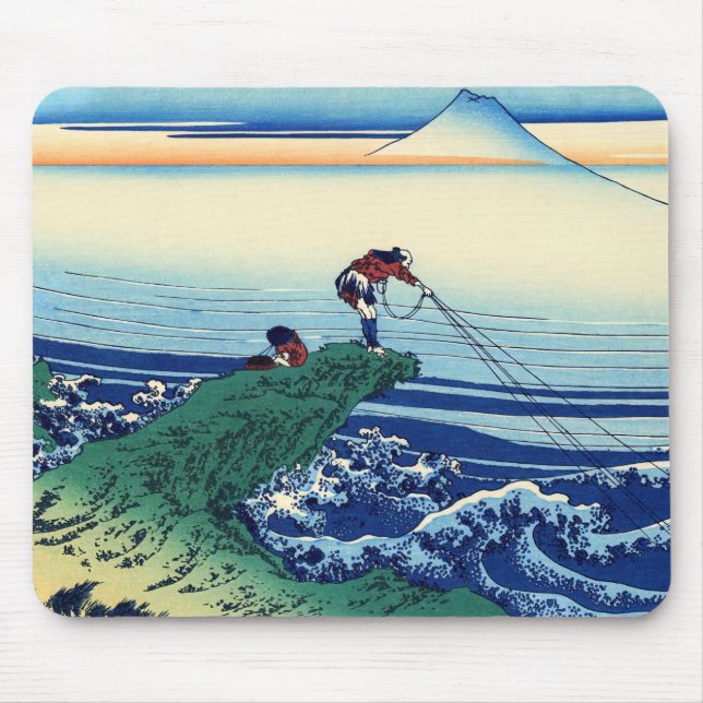 Tapis De Souris Katsushika Hokusai - Kajikazawa dans la province d (Devant)