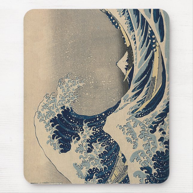 Tapis De Souris Katsushika Hokusai. La Grande Vague au large de Ka (Devant)