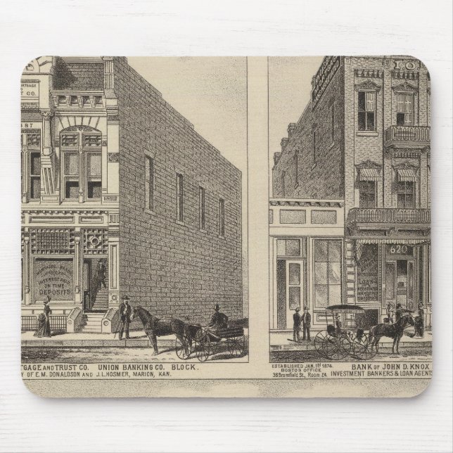 Tapis De Souris Kaw Valley Farm, Marion et Topeka, Kansas (Devant)