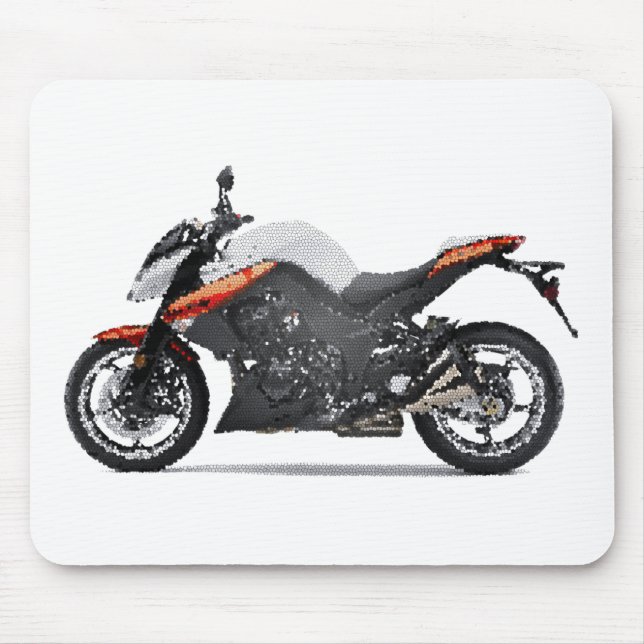 Tapis De Souris Kaw Z1000 gen3 2009+ criqué (Devant)