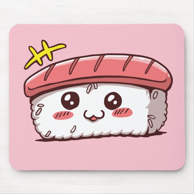 Tapis De Souris Kawaii Sushi Cute Japonaise Nourriture japonaise (Devant)