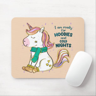 Tapis De Souris Kawaii Unicorn   Hiver et Sweat - shirt à capuche